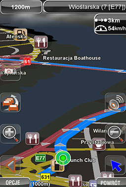 NaviExpert 5.1 - Tryb nocny nawigacji